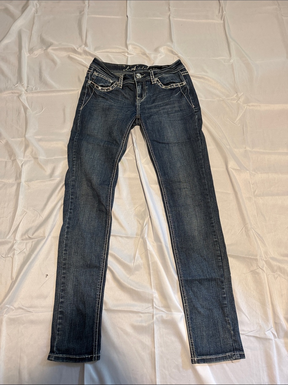 L.A. idol Dark Indigo Skinny Jeans